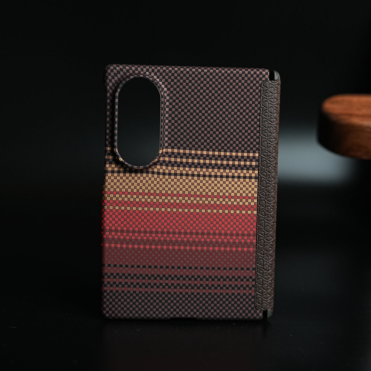 Woven Fiber Texture Hinge Protection Case For Samsung Galaxy Z Fold 8 (Orange)