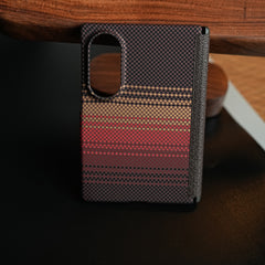 Woven Fiber Texture Hinge Protection Case For Samsung Galaxy Z Fold 8 (Orange)