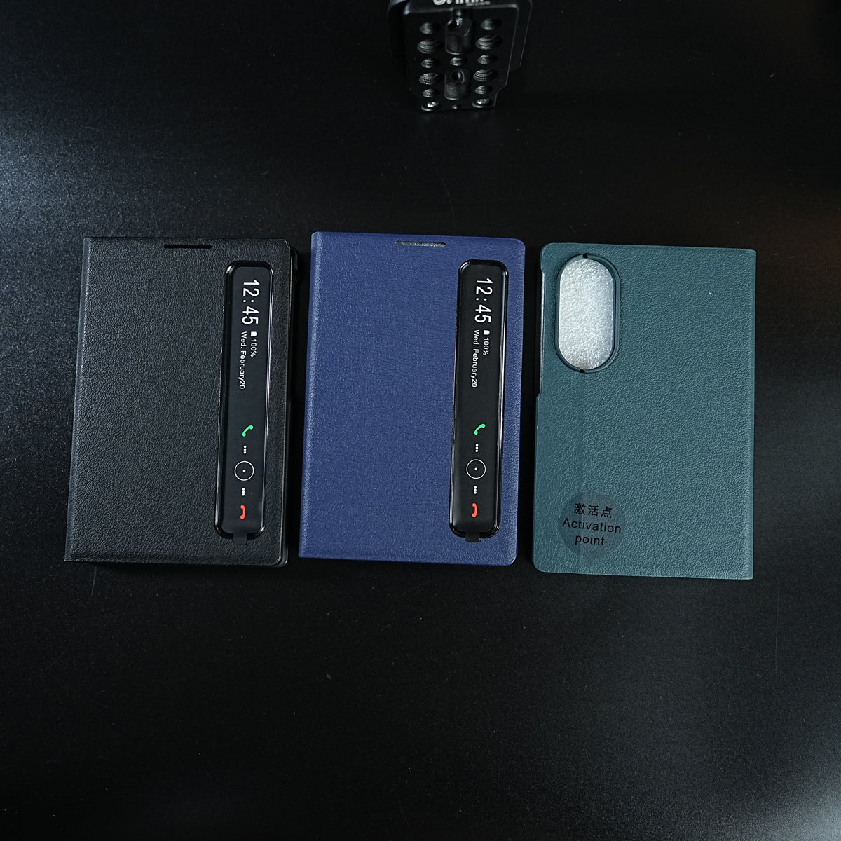 Smart View Leather Texture Flip Stand Case For Samsung Galaxy Z Fold 8