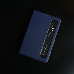 Smart View Leather Texture Flip Stand Case For Samsung Galaxy Z Fold 8