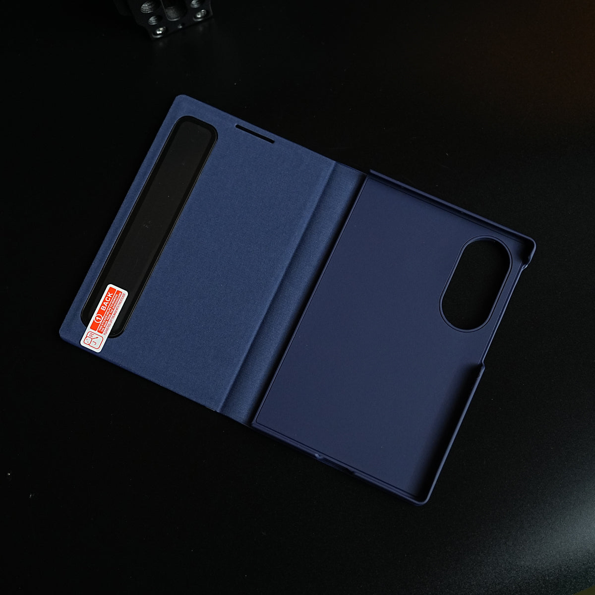Smart View Leather Texture Flip Stand Case For Samsung Galaxy Z Fold 8 (Blue)