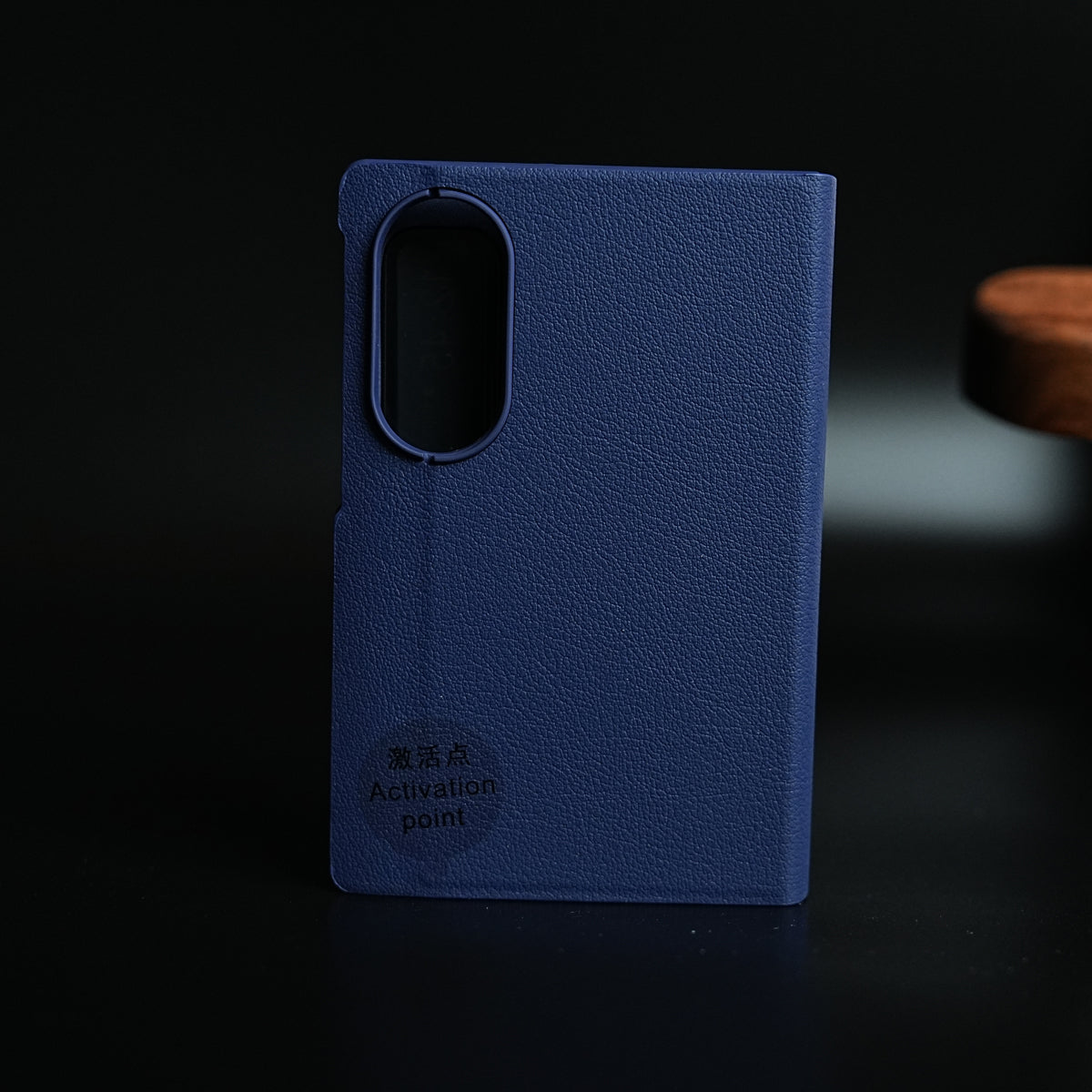 Smart View Leather Texture Flip Stand Case For Samsung Galaxy Z Fold 8 (Blue)
