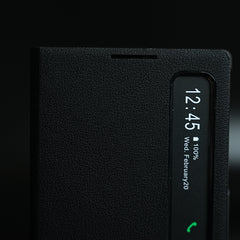 Smart View Leather Texture Flip Stand Case For Samsung Galaxy Z Fold 8