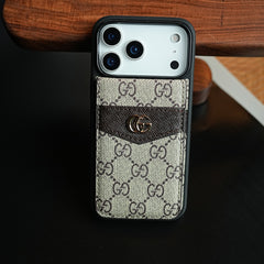 Premium Pattern Wallet Card Holder Case For iPhone 17 Series