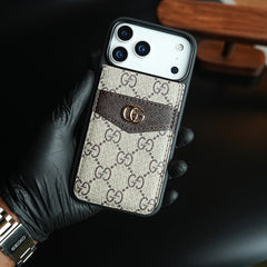 Premium Pattern Wallet Card Holder Case For iPhone 17 Series
