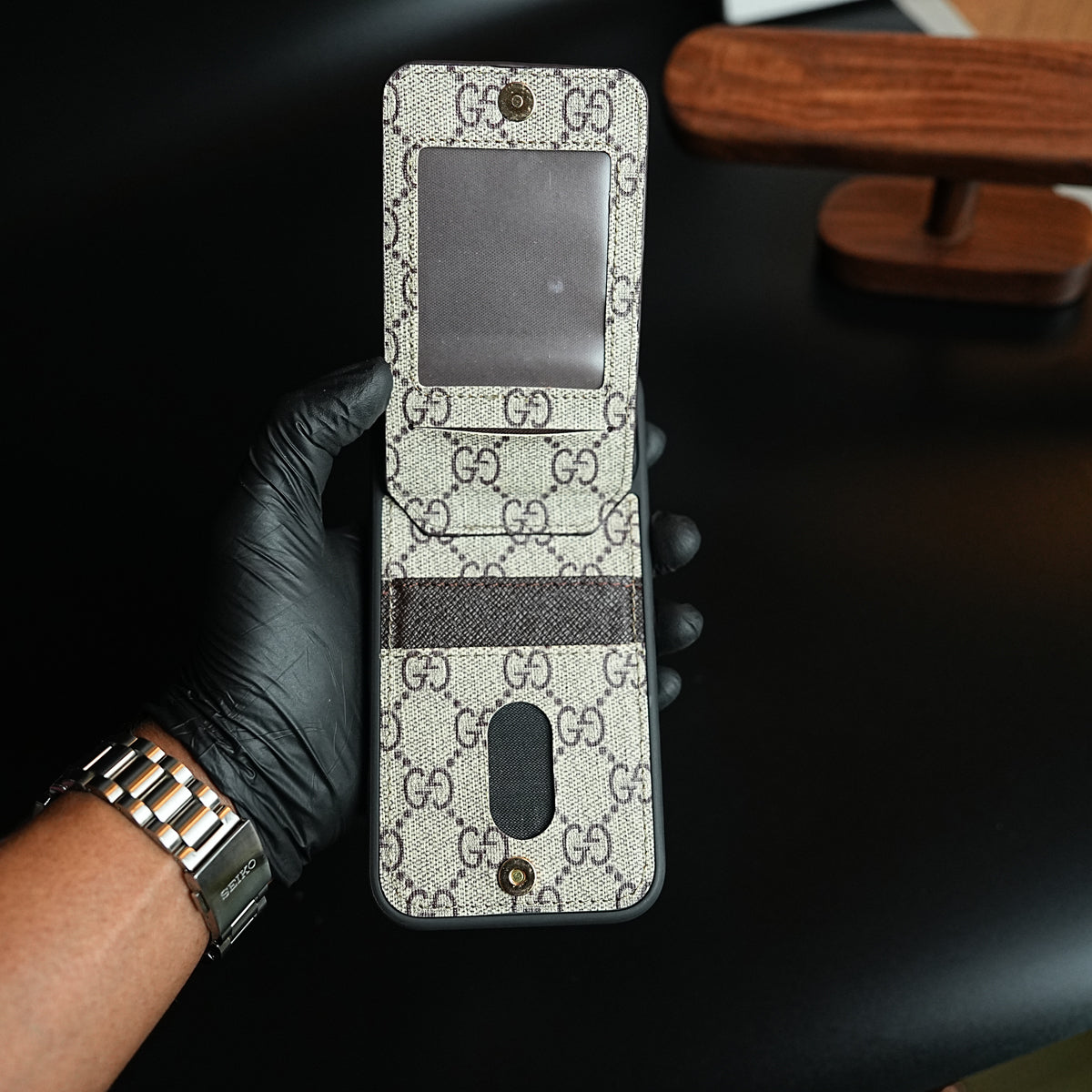 Premium Pattern Wallet Card Holder Case For iPhone 17 Series