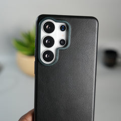 Galaxy S26 Ultra Luxe Leather Finish Case | Premium Soft-Touch Slim MagSafe Cover