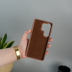 Galaxy S26 Ultra Luxe Leather Finish Case | Premium Soft-Touch Slim MagSafe Cover