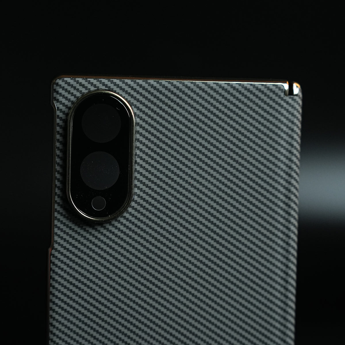 Carbon Fiber Texture Slim Case For Samsung Galaxy Z Fold 8 | Hinge Protection (Gray)