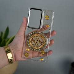 Samsung Galaxy S26 Ultra Rotation Dollar Bracelet Wristband Chain Phone Case Cover