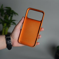 iPhone 17 Pro Luxury Leather Matte Case | Slim Protective Metal Frame Back Cover