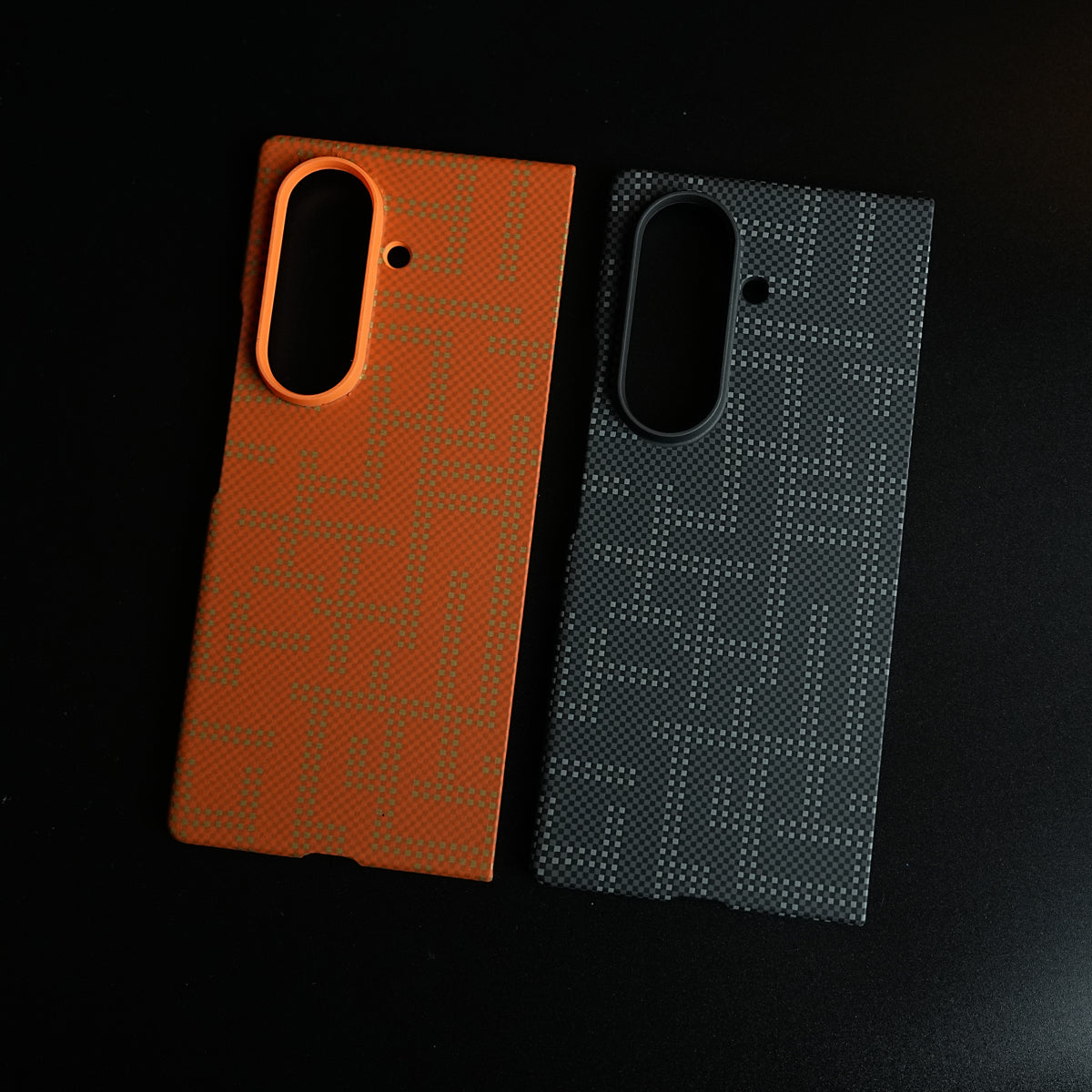 Pixel Geometric Woven Texture Slim Case For Samsung Galaxy Z fold 7
