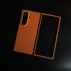 Pixel Geometric Woven Texture Slim Case For Samsung Galaxy Z fold 7