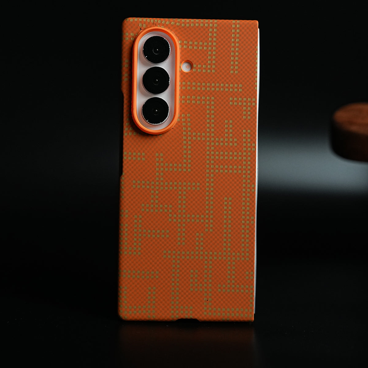 Pixel Geometric Woven Texture Slim Case For Samsung Galaxy Z fold 7