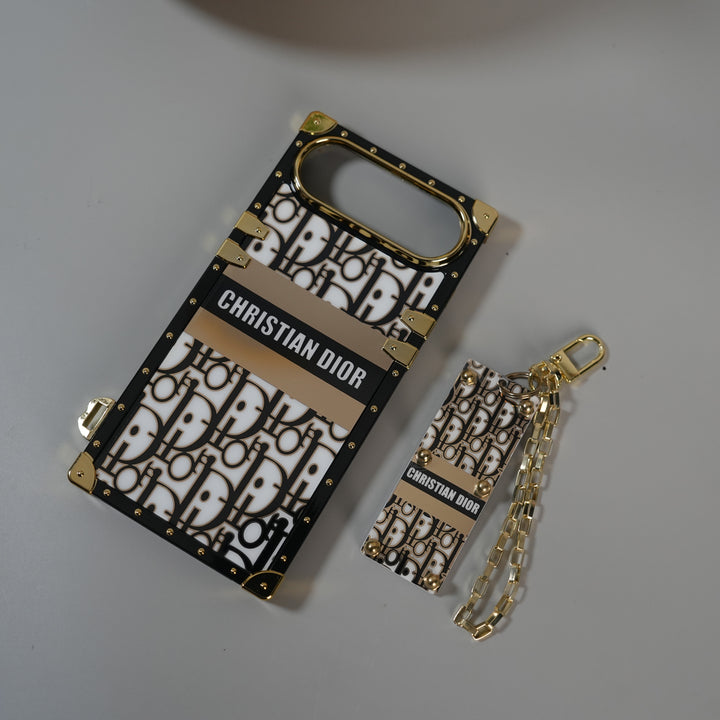 iPhone 17 Air Luxury CD Trunk Case Cover With Chain