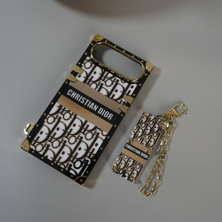 iPhone 17 Air Luxury CD Trunk Case Cover With Chain