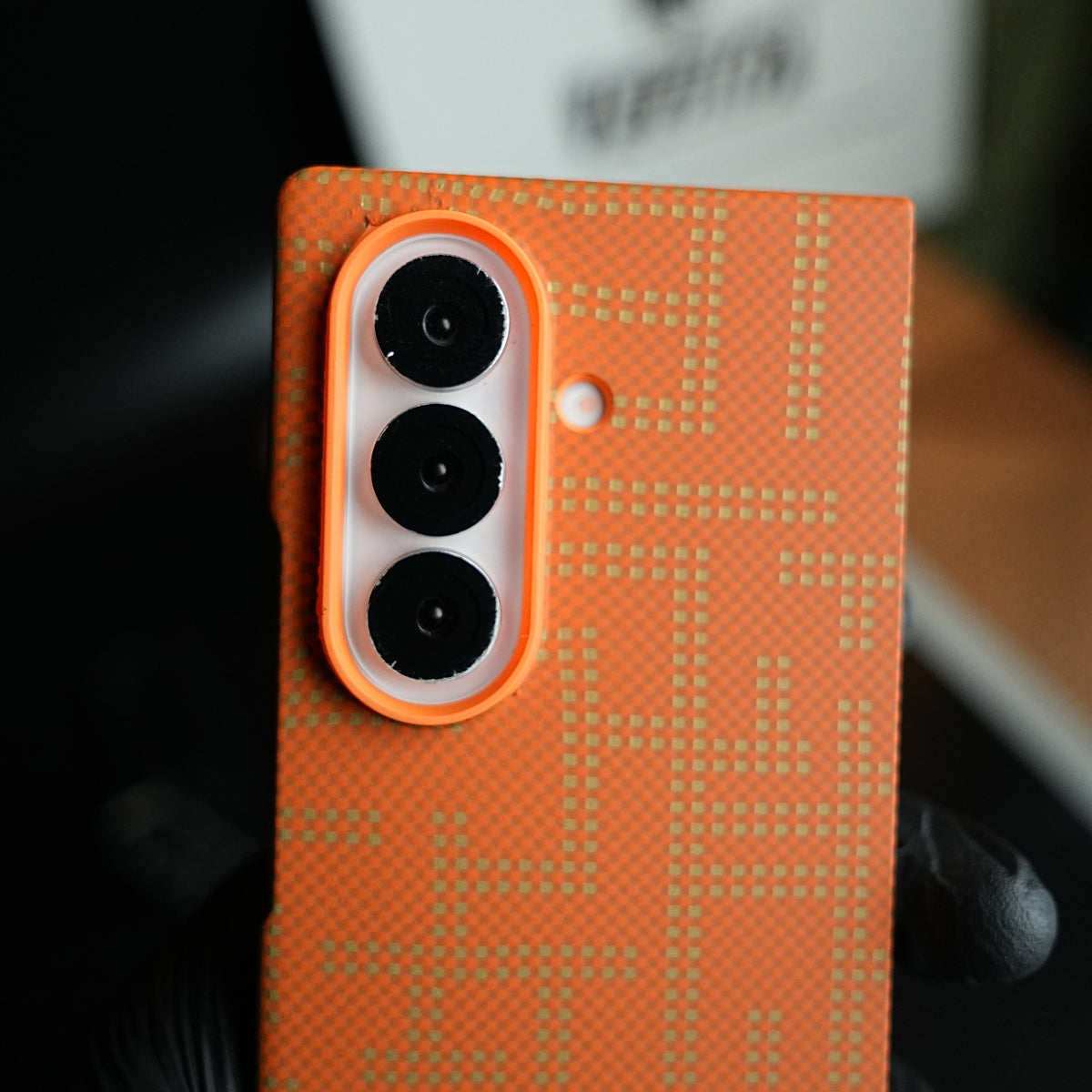 Pixel Geometric Woven Texture Slim Case For Samsung Galaxy Z fold 7