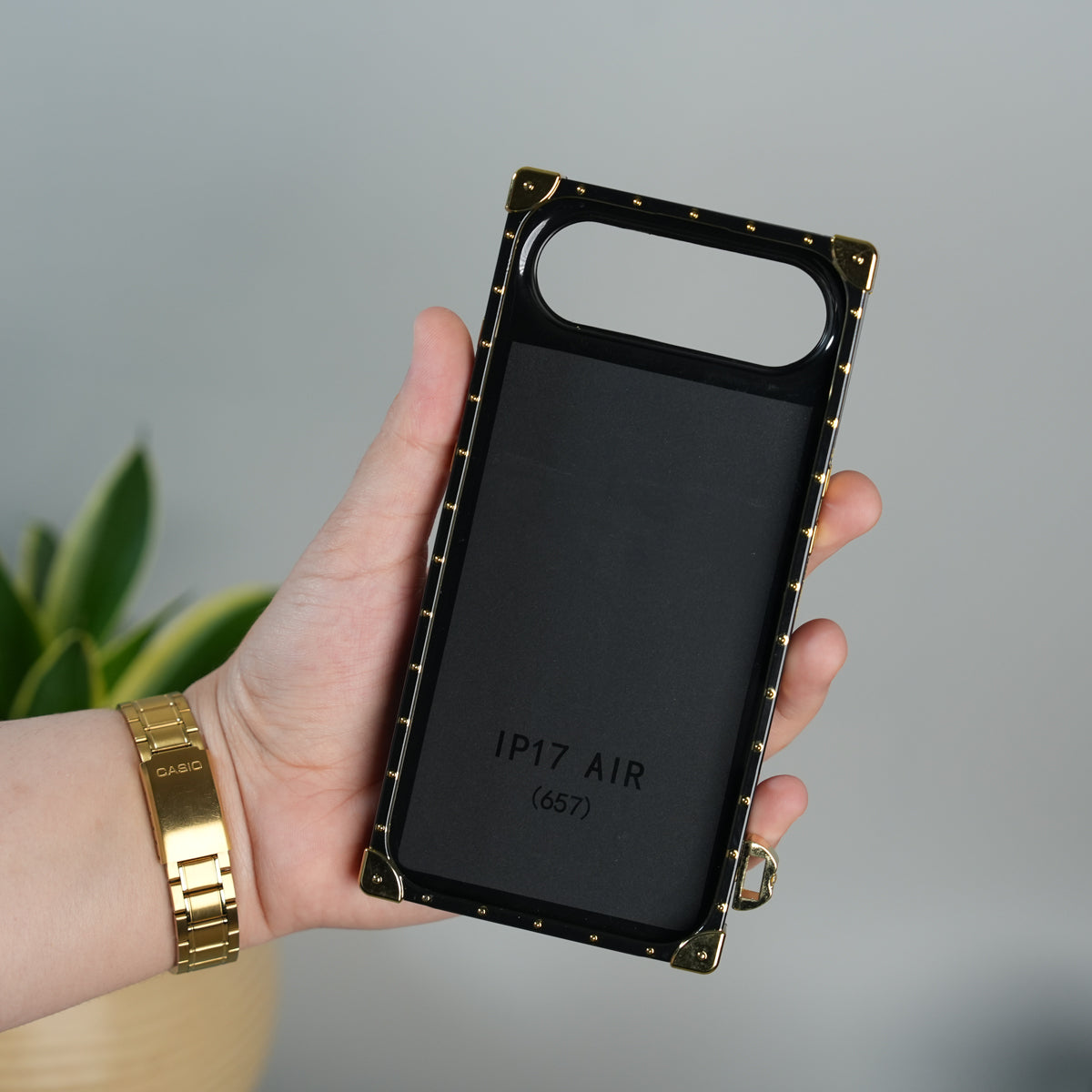 iPhone 17 Air Luxury CD Trunk Case Cover With Chain