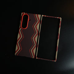 Premium Zigzag Pattern Case for Galaxy Z Fold 6 | Protective Case