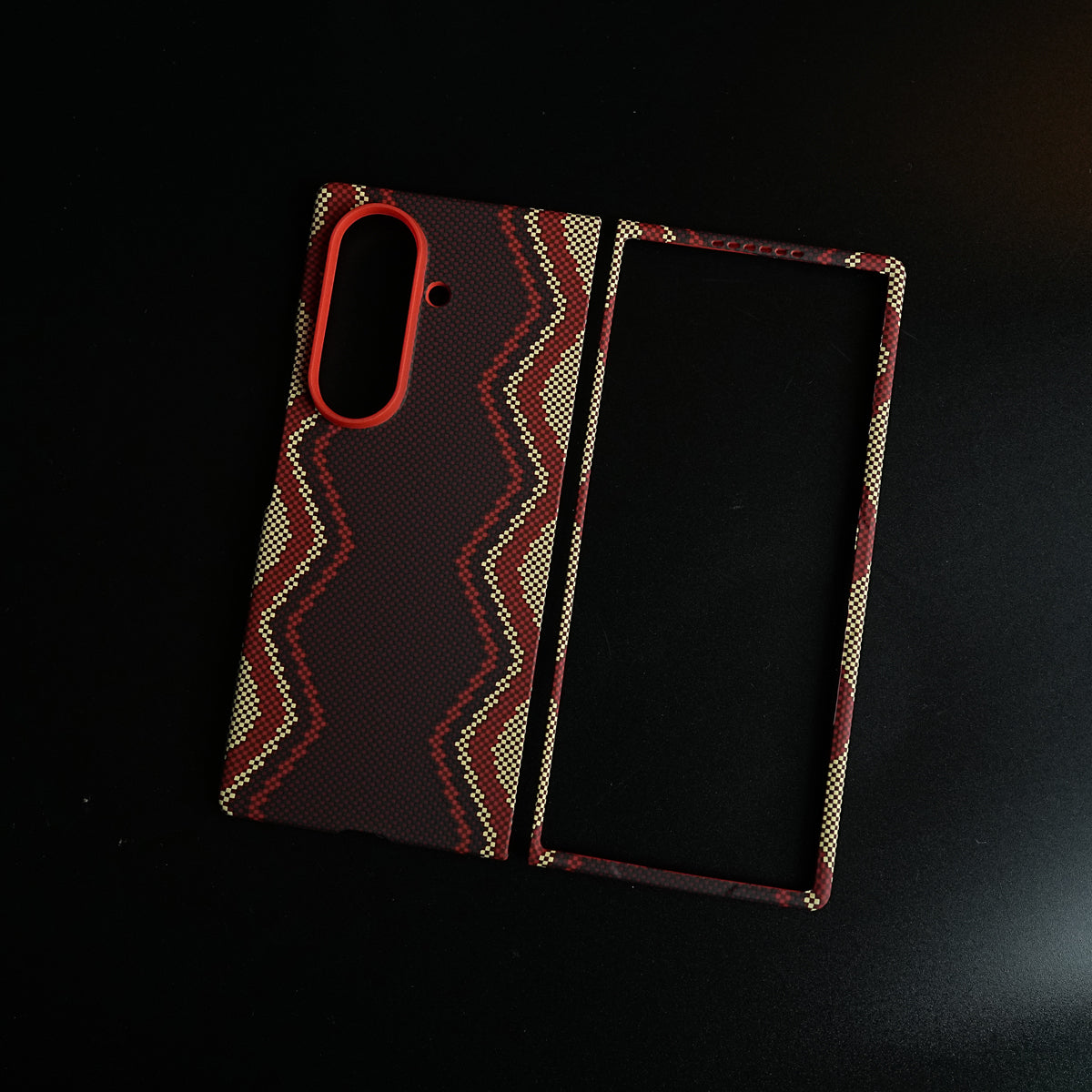 Premium Zigzag Pattern Case for Galaxy Z Fold 6 | Protective Case