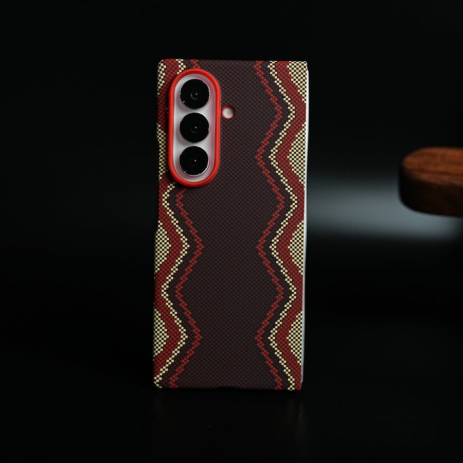 Premium Zigzag Pattern Case for Galaxy Z Fold 6 | Protective Case