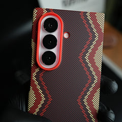 Premium Zigzag Pattern Case for Galaxy Z Fold 6 | Protective Case