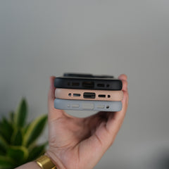 iPhone 17 Pro Frosted Case with MagSafe Metal Kickstand | Shockproof Matte Hybrid Cover
