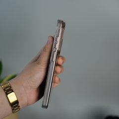 Galaxy S26 Ultra Non Yellowing Transparent MagSafe Back Cover with Magnetic Ring & Camera Protection | Desert