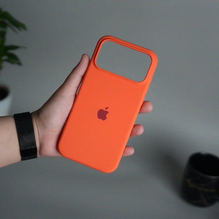 iPhone 17 Pro Liquid Silicone Case Cover (Orange)