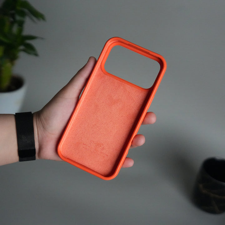 iPhone 17 Pro Liquid Silicone Case Cover (Orange)