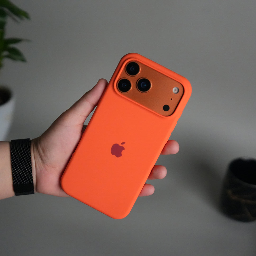 iPhone 17 Pro Liquid Silicone Case Cover (Orange)