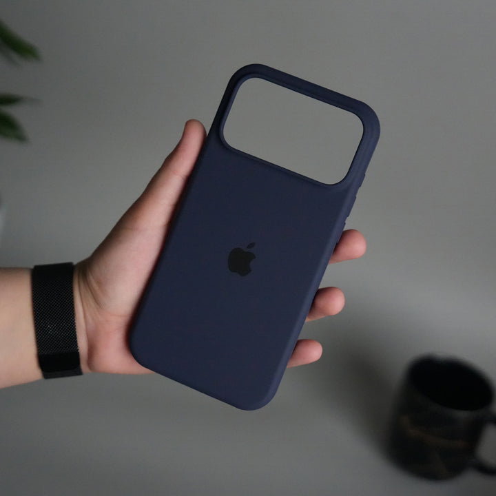 iPhone 17 Pro Liquid Silicone Case Cover (Dark Blue)