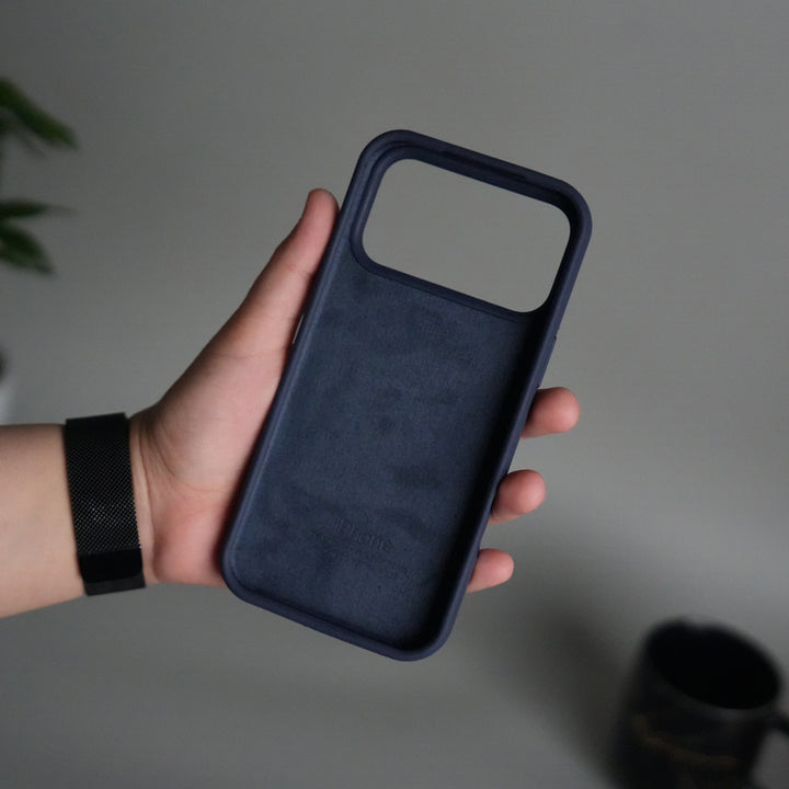 iPhone 17 Pro Liquid Silicone Case Cover (Dark Blue)