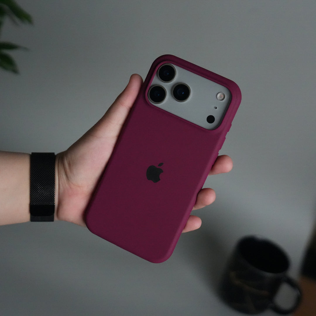 iPhone 17 Pro Liquid Silicone Case Cover (Plum)