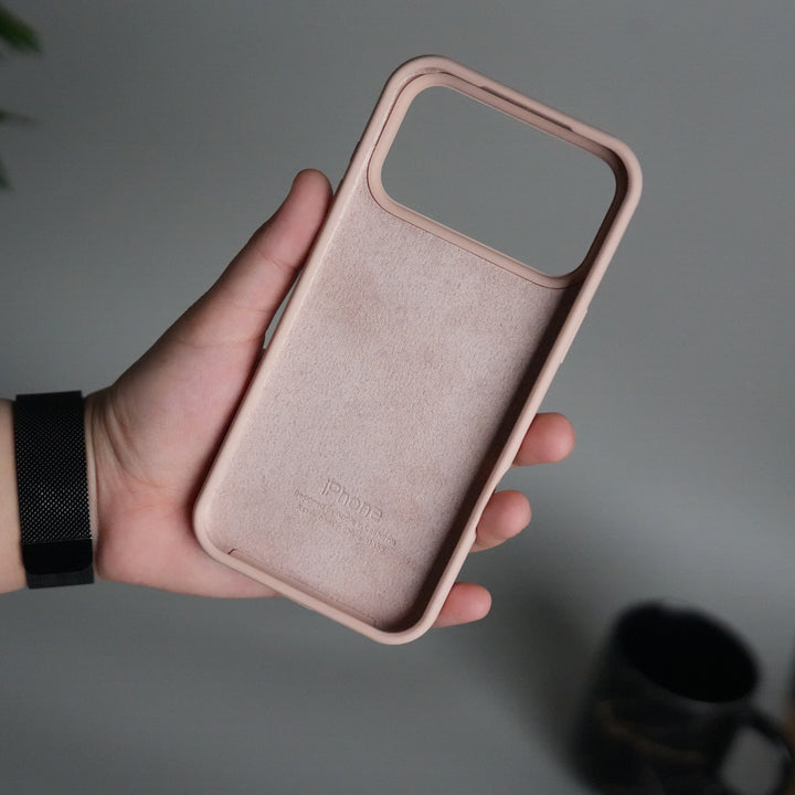 iPhone 17 Pro Liquid Silicone Case Cover (Blush Pink)