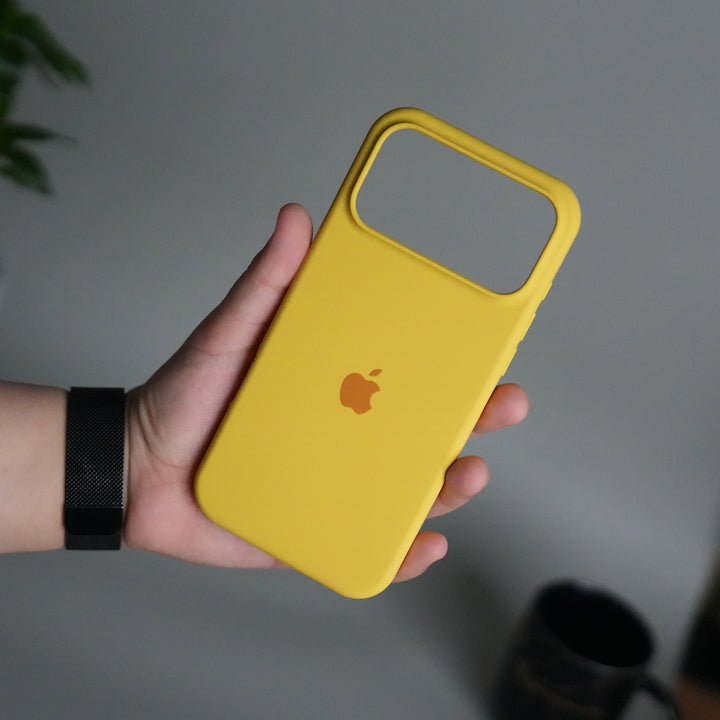 iPhone 17 Pro Liquid Silicone Case Cover (Yellow)