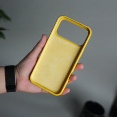 iPhone 17 Pro Max Liquid Silicone Case Cover (Yellow)