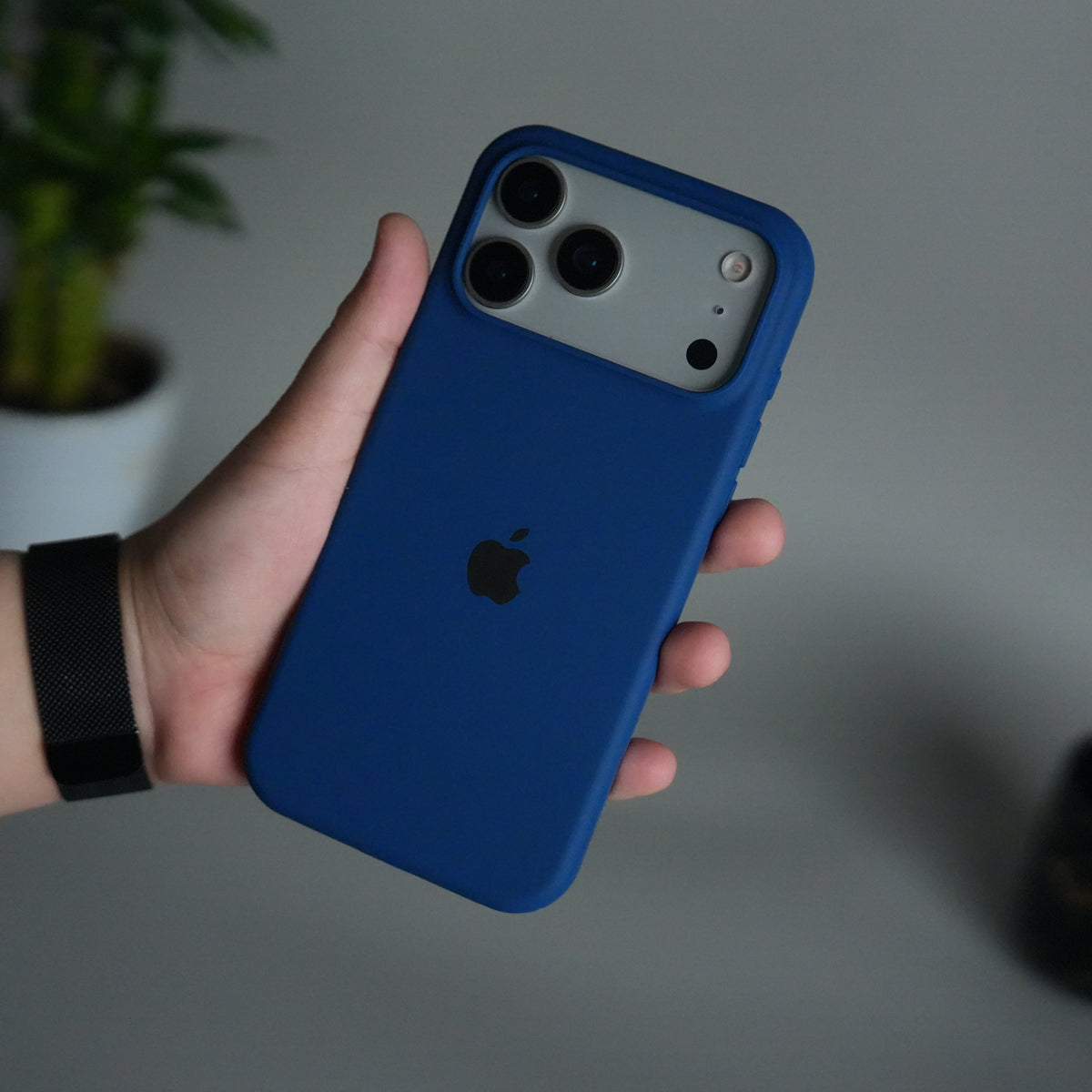 iPhone 17 Pro Max Liquid Silicone Case Cover (Pacific Blue)