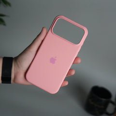 iPhone 17 Pro Max Liquid Silicone Case Cover (Rose Pink)