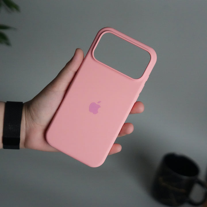 iPhone 17 Pro Liquid Silicone Case Cover (Rose Pink)
