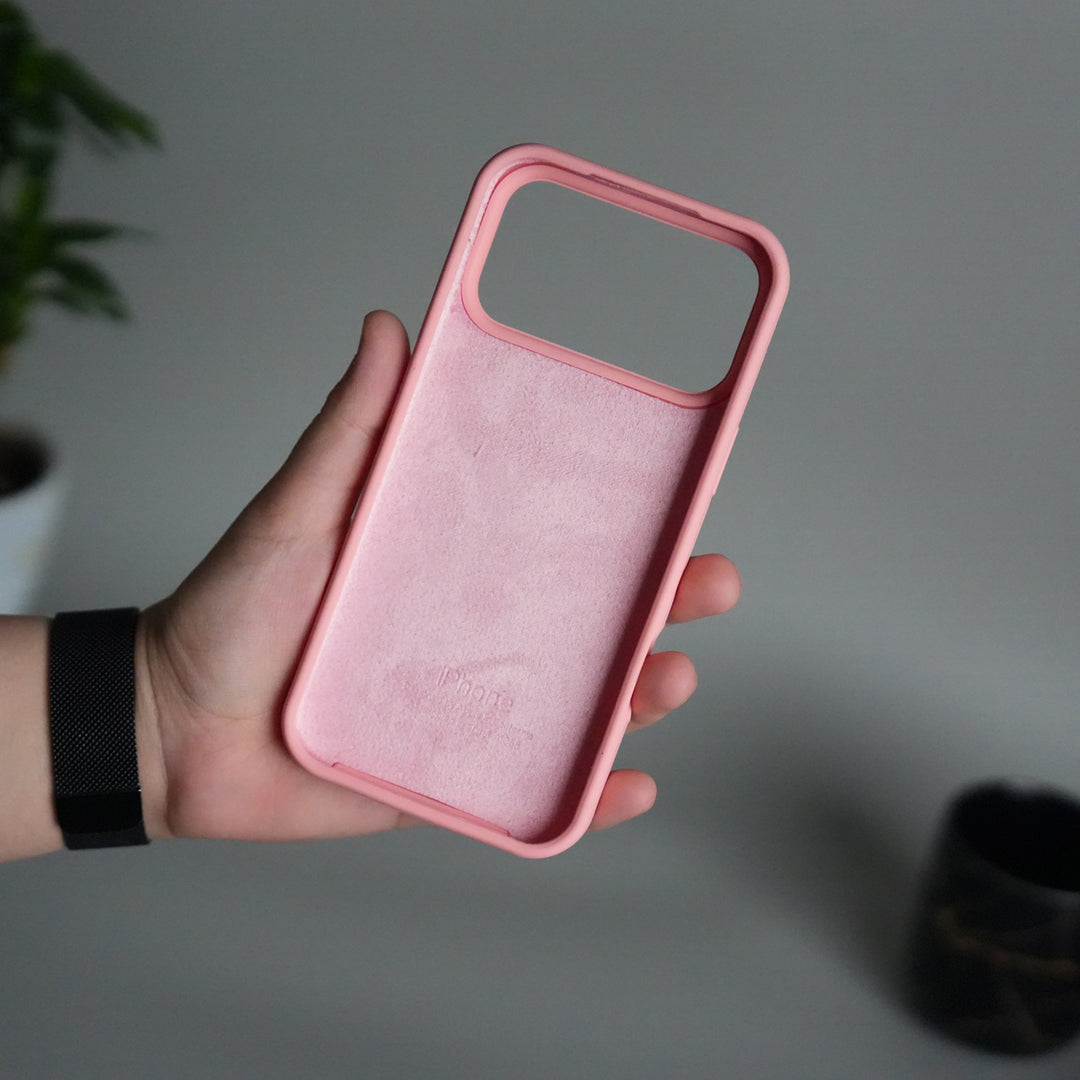 iPhone 17 Pro Liquid Silicone Case Cover (Rose Pink)