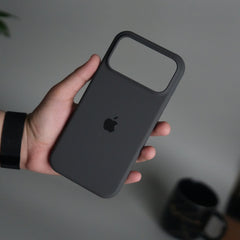 iPhone 17 Pro Max Liquid Silicone Case Cover (Dark Gray)