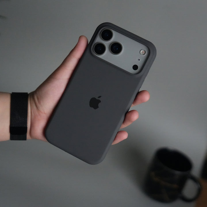 iPhone 17 Pro Liquid Silicone Case Cover (Dark Gray)