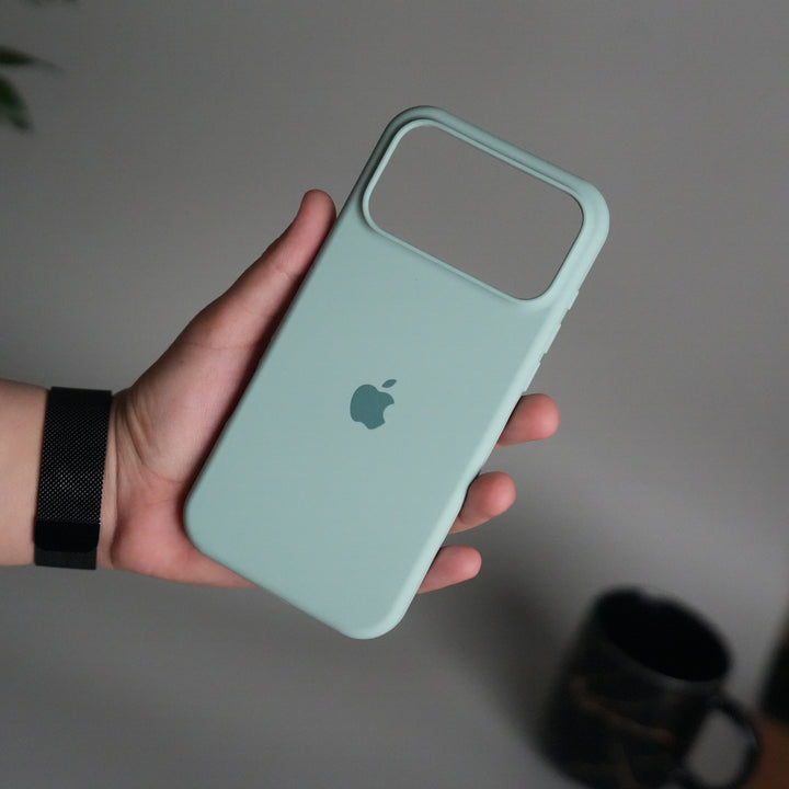 iPhone 17 Pro Liquid Silicone Case Cover (Mint Green)