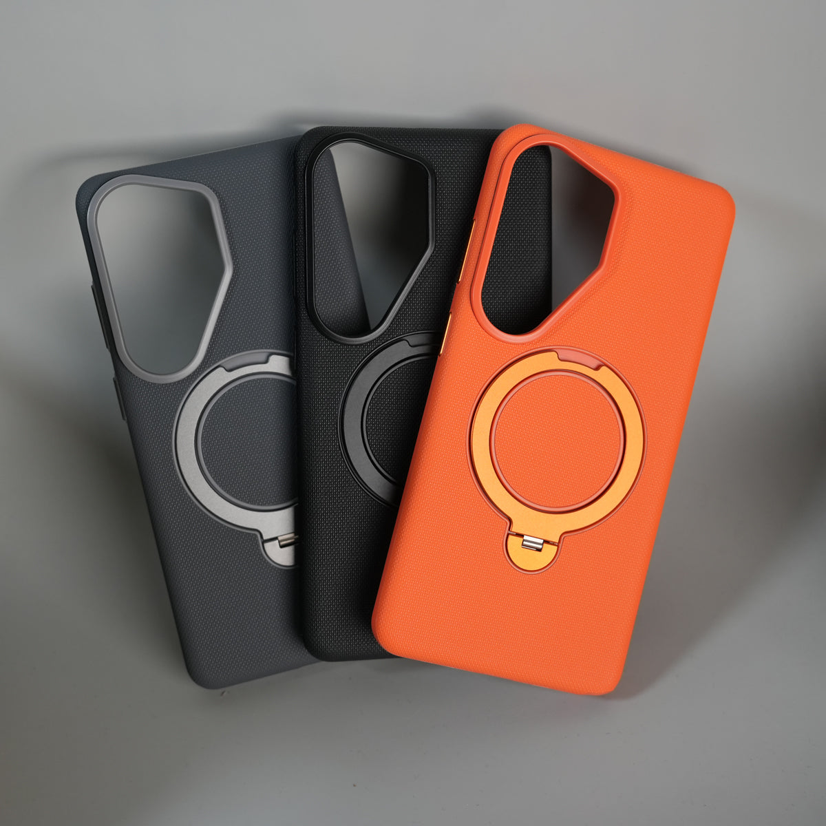Galaxy S26 Ultra Dotted MS Ring Stand Case | Shockproof | Slim & Grip Design Cover