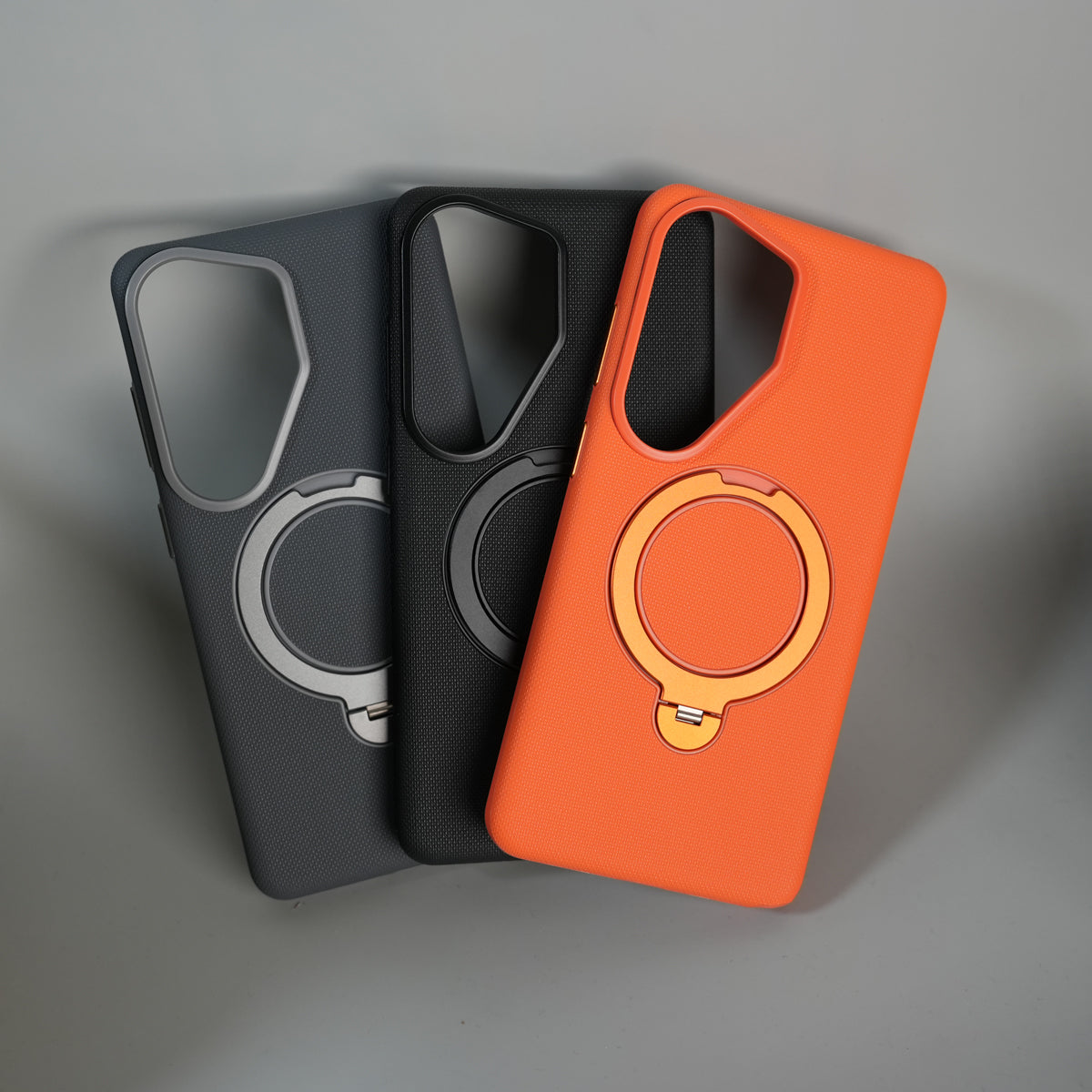 Galaxy S26 Ultra Dotted MS Ring Stand Case | Shockproof | Slim & Grip Design Cover