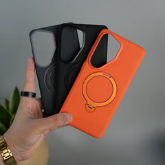 Galaxy S26 Ultra Dotted MS Ring Stand Case | Shockproof | Slim & Grip Design Cover