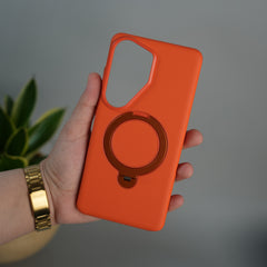 Galaxy S26 Ultra Dotted MS Ring Stand Case | Shockproof | Slim & Grip Design Cover