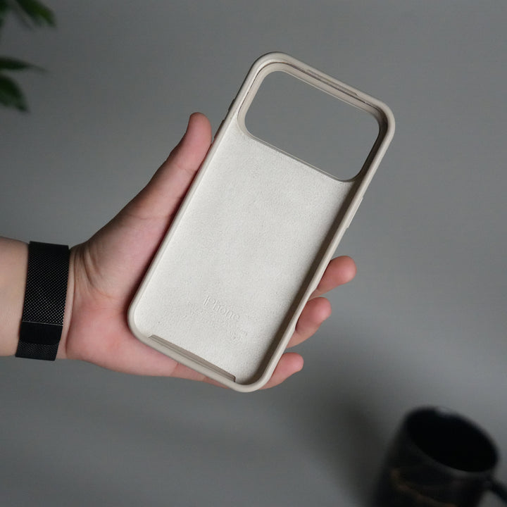 iPhone 17 Pro Liquid Silicone Case Cover (Beige)