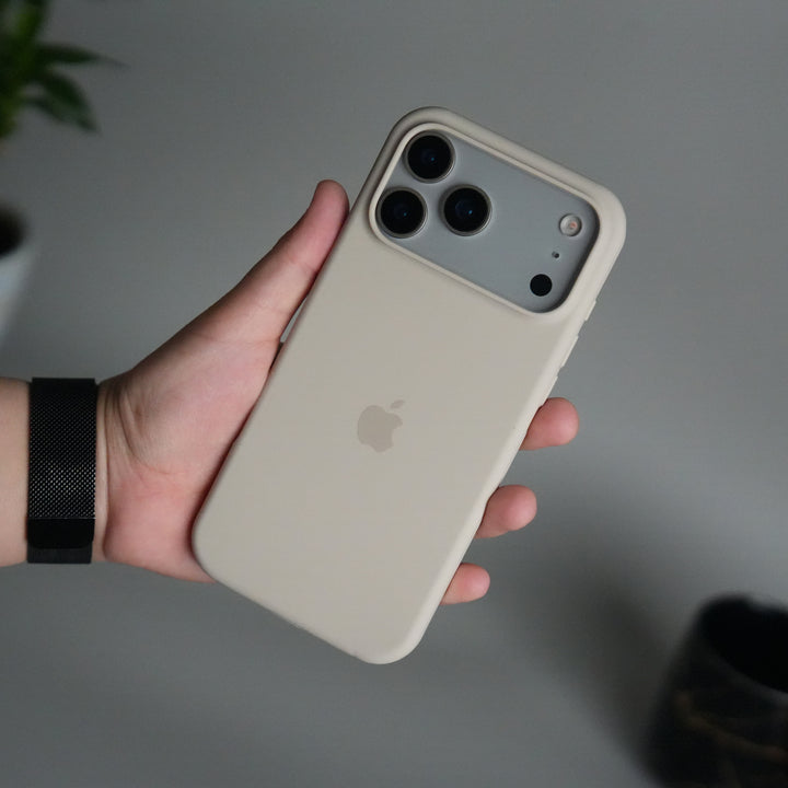 iPhone 17 Pro Liquid Silicone Case Cover (Beige)